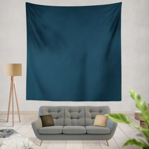 Solid Navy Blue Color Wall Tapestry