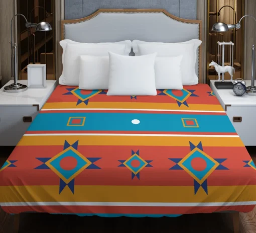 South American Tribal Pattern Duvet Cover