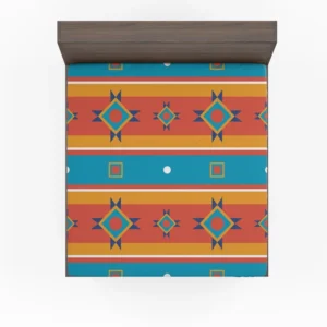 South American Tribal Pattern Fitted Sheet