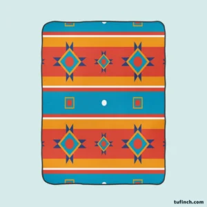 South American Tribal Pattern Fleece Blanket 1