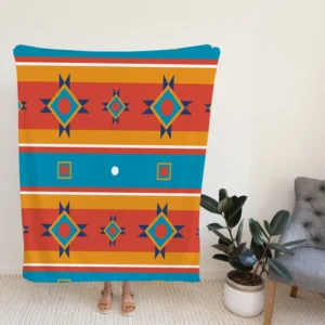 South American Tribal Pattern Fleece Blanket