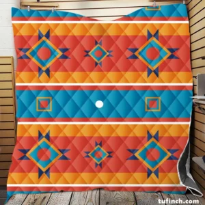 South American Tribal Pattern Quilt Blanket