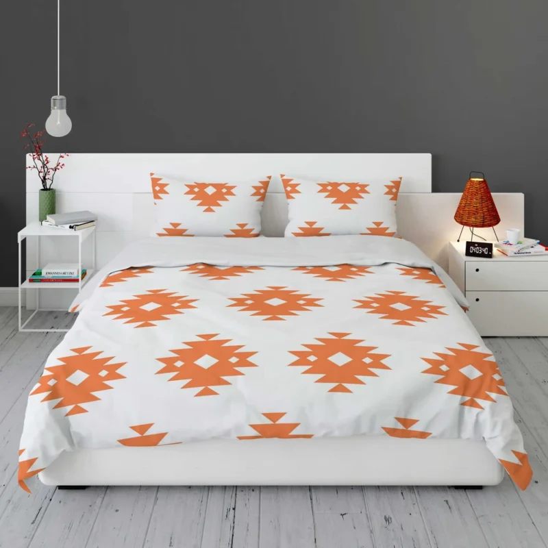 Southwestern Argyle Triangle Tribal Design Bedding Set 1