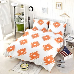 Southwestern Argyle Triangle Tribal Design Bedding Set