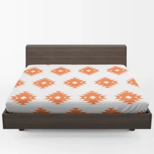 Southwestern Argyle Triangle Tribal Design Fitted Sheet 1