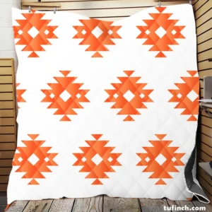 Southwestern Argyle Triangle Tribal Design Quilt Blanket