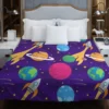 Space And Universe Exploration Duvet Cover