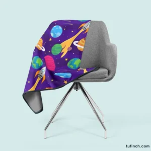 Space And Universe Exploration Fleece Blanket 2