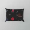 Space Pattern Rocket Saturn Pillow Case