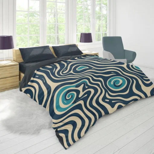 Spiral Pattern Design Duvet Cover 1