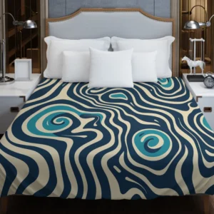 Spiral Pattern Design Duvet Cover