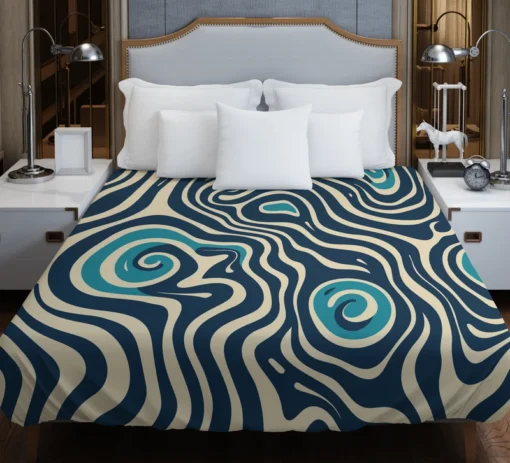 Spiral Pattern Design Duvet Cover