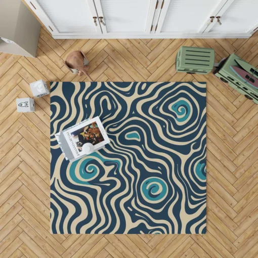 Spiral Pattern Design Rug