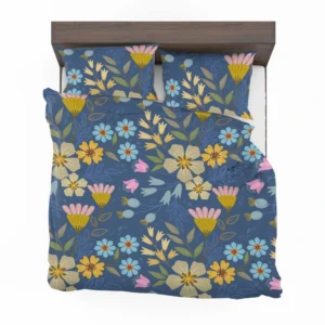 Spring Bloomed Florals Pattern Bedding Set 2