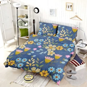 Spring Bloomed Florals Pattern Bedding Set