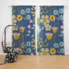 Spring Bloomed Florals Pattern Curtain