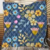 Spring Bloomed Florals Pattern Quilt Blanket