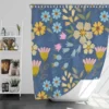 Spring Bloomed Florals Pattern Shower Curtain