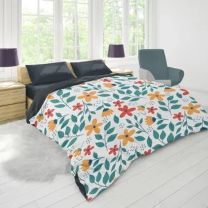 Spring Dainty Flowers Duvet Cover 1