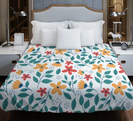 Spring Dainty Flowers Duvet Cover