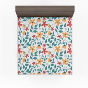 Spring Dainty Flowers Fitted Sheet