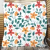 Spring Dainty Flowers Quilt Blanket