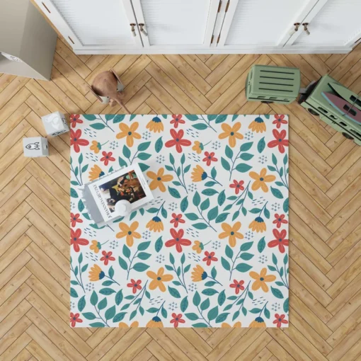 Spring Dainty Flowers Rug