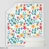 Spring Dainty Flowers Sherpa Fleece Blanket