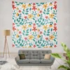 Spring Dainty Flowers Wall Tapestry