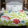 Spring Flowers Pattern Duvet Cover