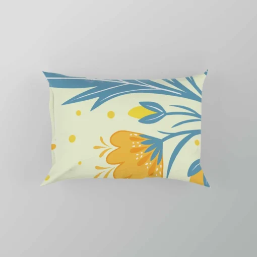 Spring Yellow Blossom Flowers Pillow Case