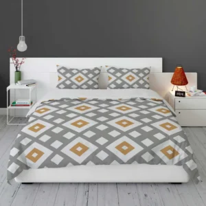 Square Cross Geometric Pattern Bedding Set 1