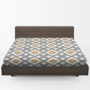 Square Cross Geometric Pattern Fitted Sheet 1