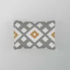 Square Cross Geometric Pattern Pillow Case