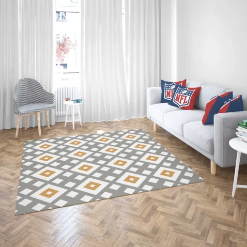 Square Cross Geometric Pattern Rug 2