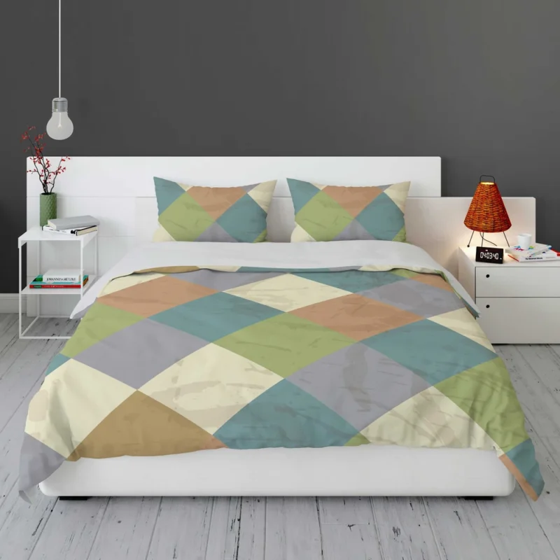 Square Elegant Patchwork Design Bedding Set 1