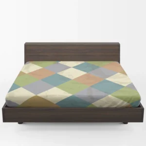 Square Elegant Patchwork Design Fitted Sheet 1