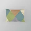 Square Elegant Patchwork Design Pillow Case