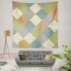 Square Elegant Patchwork Design Wall Tapestry