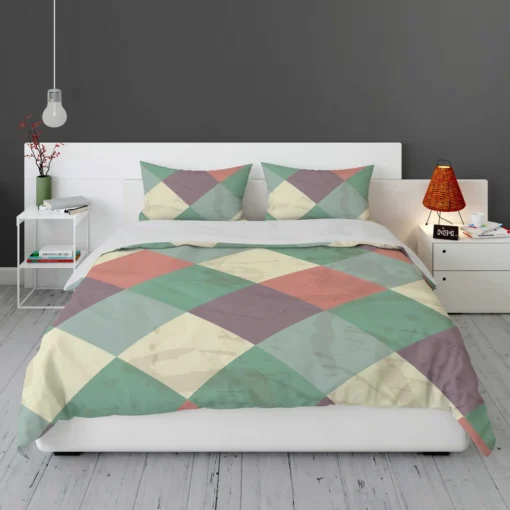 Square Elegant Patchwork Vintage Design Bedding Set 1