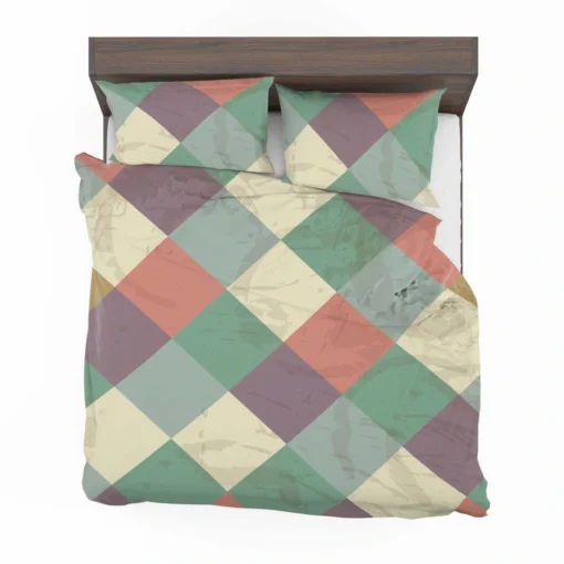 Square Elegant Patchwork Vintage Design Bedding Set 2