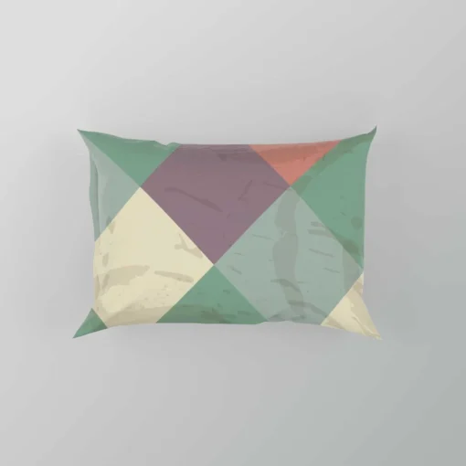 Square Elegant Patchwork Vintage Design Pillow Case