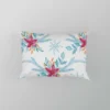 Square Pattern Poinsettia Flower Pillow Case