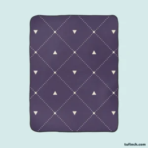 Square Pattern Triangle Design Fleece Blanket 1