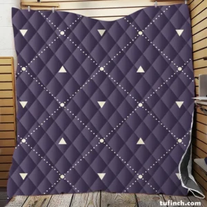 Square Pattern Triangle Design Quilt Blanket