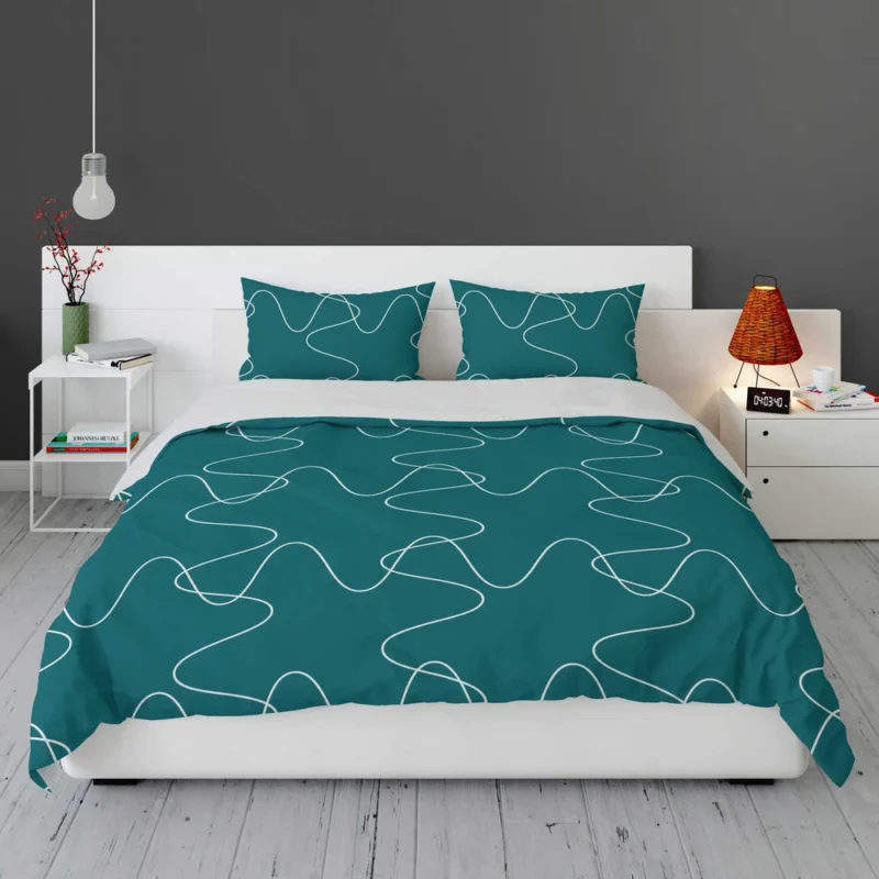 Square Shaped Waves Minimal Pattern Bedding Set 1