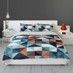 Square Style Geometrics Triangle Bedding Set 1