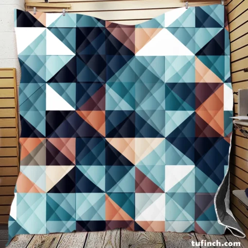 Square Style Geometrics Triangle Quilt Blanket