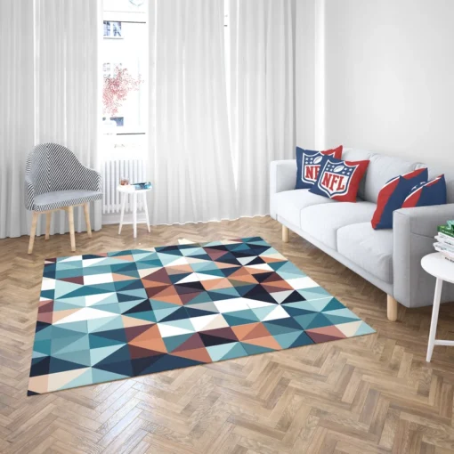 Square Style Geometrics Triangle Rug 2