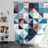 Square Style Geometrics Triangle Shower Curtain